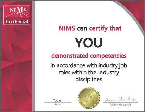 nims credentialing